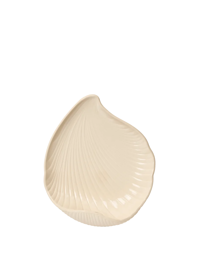 Bougeoir mural en grès blanc Shell - Ferm Living
