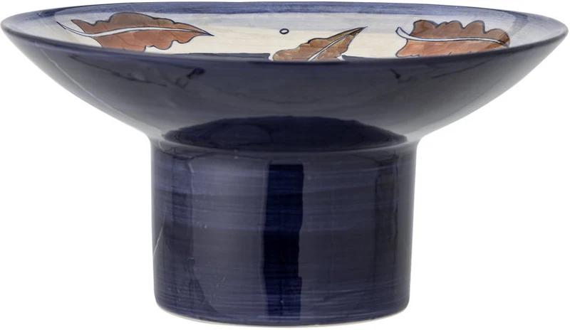 Bol à piédestal en grès noir et bleu marine 29x15cm Myrna - Bloomingville