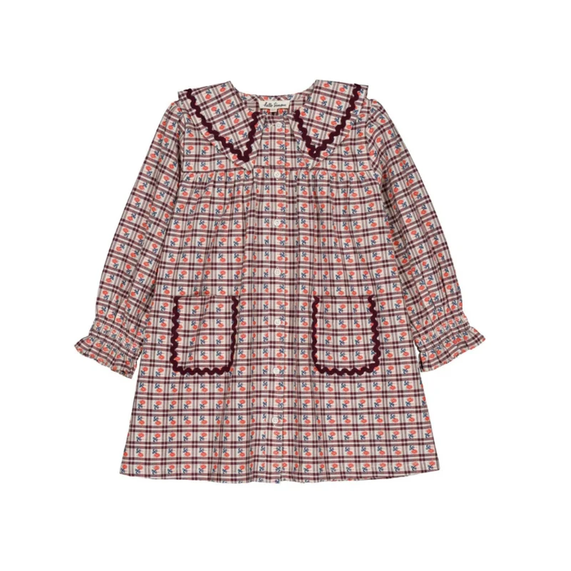 AGATHA DRESS - CAMELIA CHECK