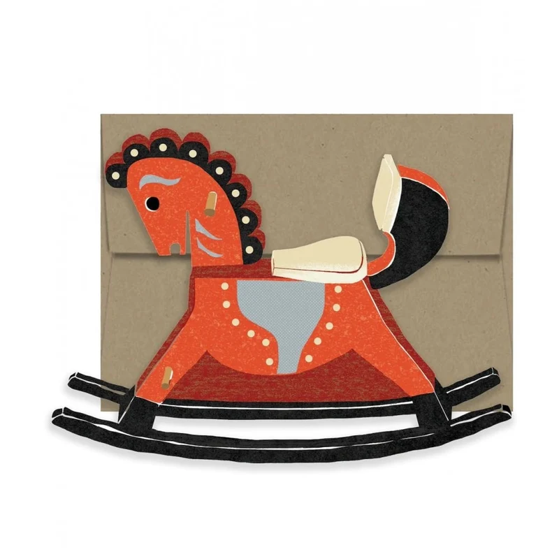 ROCKING HORSE - DIE CUT CARD