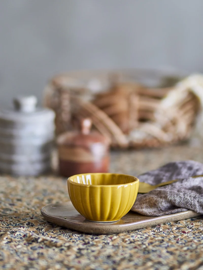 Latina Bowl Yellow Stoneware - Bloomingville