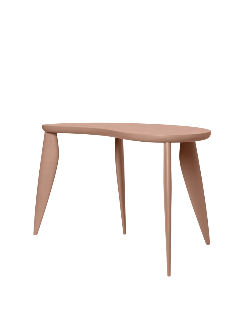 Bureau pour enfant en frêne rose 79 x 40,5 x 48 cm Feve - Ferm Living