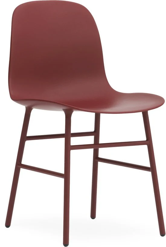 Chaise en acier et pp rouge Form - Normann Copenhagen