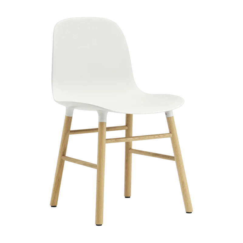 Chaise en chêne naturel et pp blanc Form - Normann Copenhagen