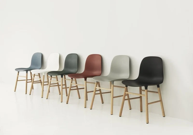 Chaise en chêne naturel et pp gris Form - Normann Copenhagen