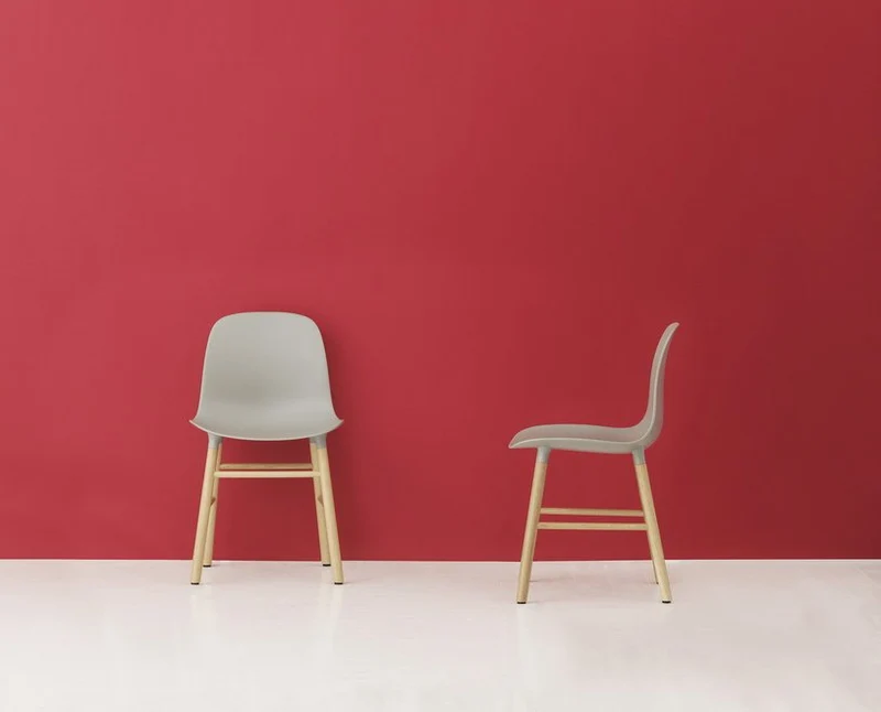 Chaise en chêne naturel et pp gris Form - Normann Copenhagen