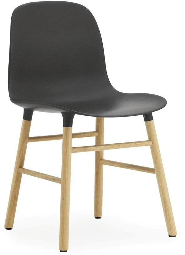 Chaise en chêne naturel et pp noir Form - Normann Copenhagen