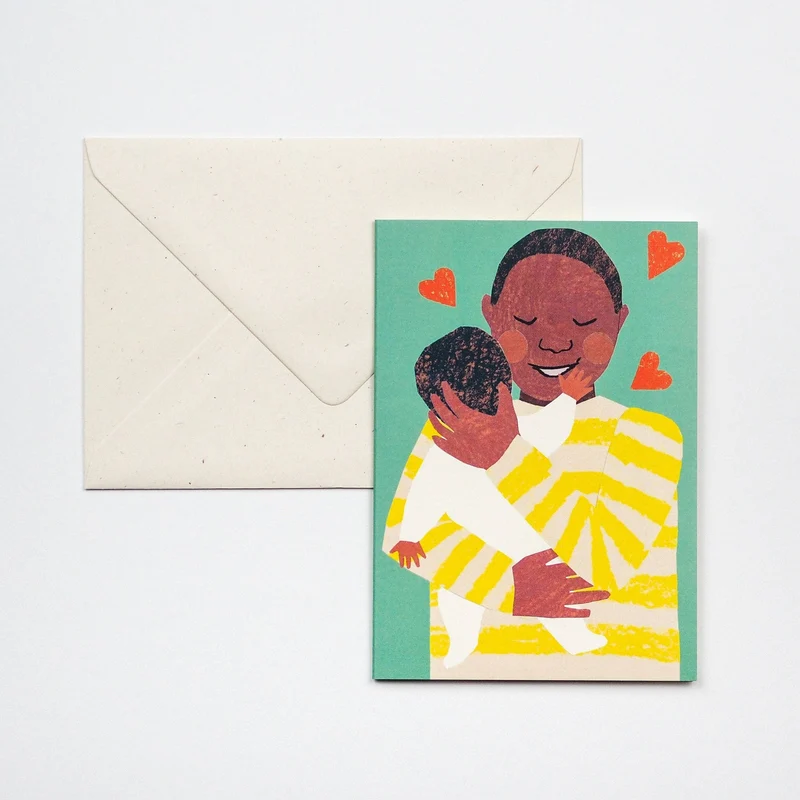 NEW BABY BOY CUDDLE CARD