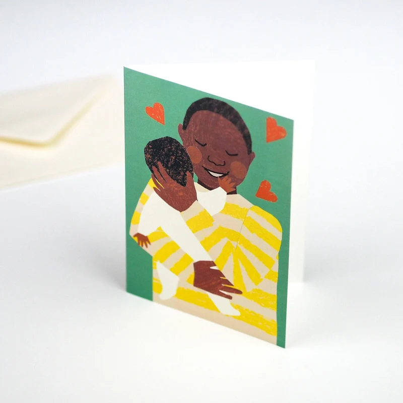 NEW BABY BOY CUDDLE CARD