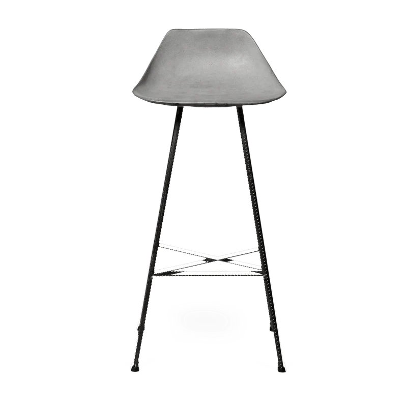 Chaise de bar en béton 44 x 43 x 93,5 Hauteville - Lyon Béton