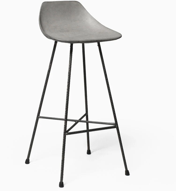 Chaise de bar en béton 44 x 43 x 93,5 Hauteville - Lyon Béton