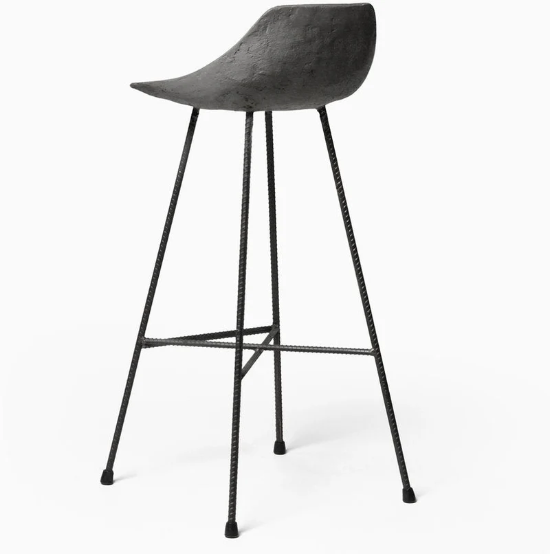 Chaise de bar en béton 44 x 43 x 93,5 Hauteville - Lyon Béton