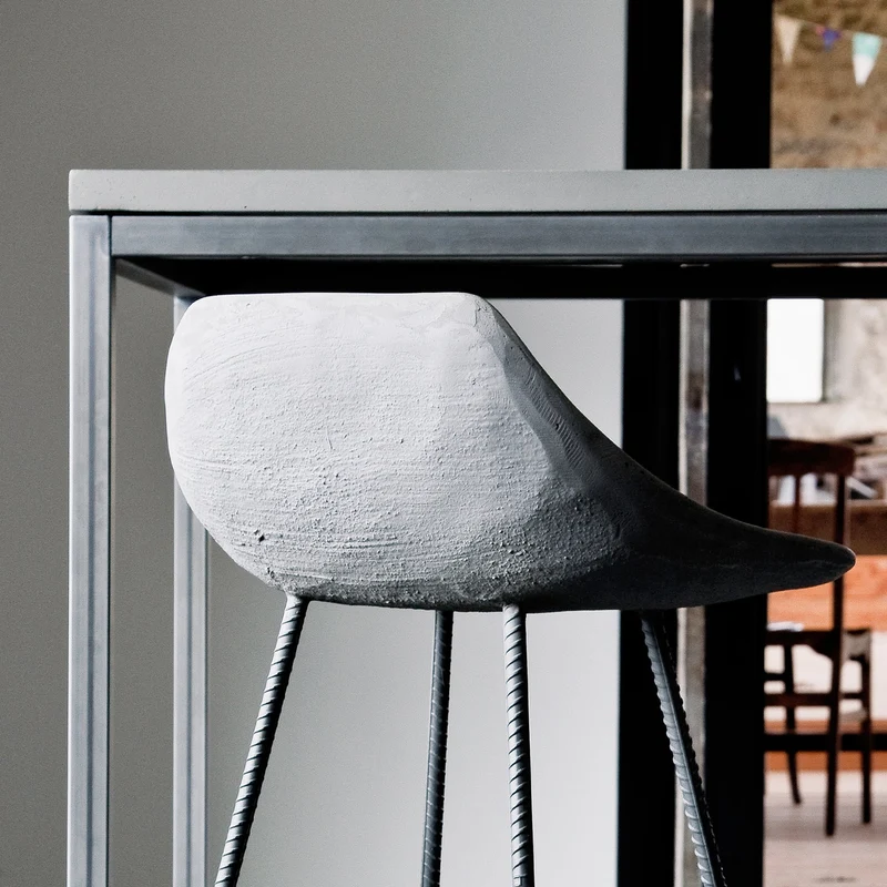Chaise de bar en béton 44 x 43 x 93,5 Hauteville - Lyon Béton