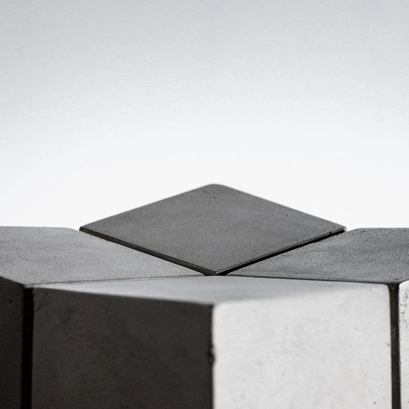 Tabouret contemporain en béton 35 x 35 x 45 Bridge - Lyon Béton