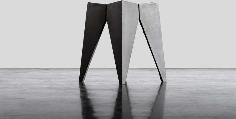 Tabouret contemporain en béton 35 x 35 x 45 Bridge - Lyon Béton
