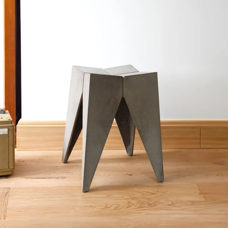 Tabouret contemporain en béton 35 x 35 x 45 Bridge - Lyon Béton