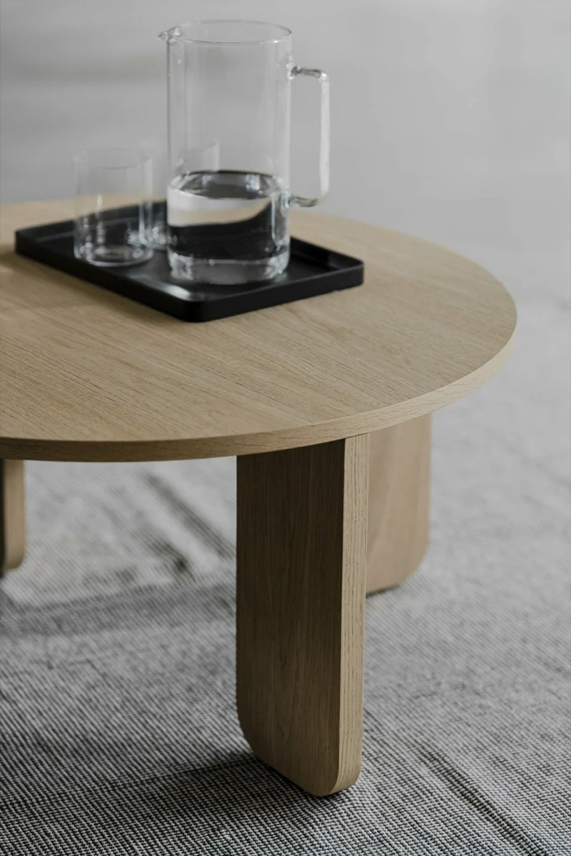 Petite table basse ronde chêne couleur "chêne" 30 x 55 Kuvu - Noo.ma