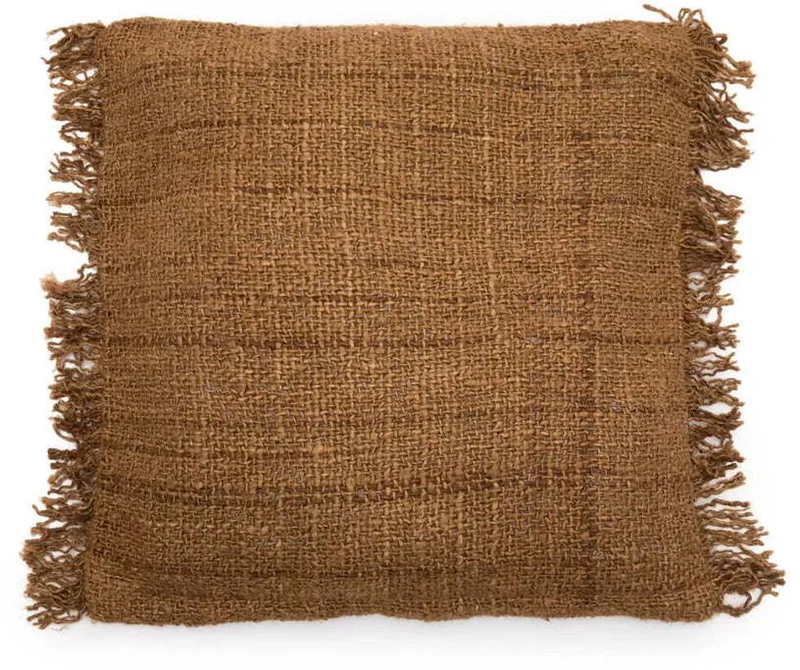 Housse de coussin 60 x 60 cm brun Oh My Gee - Bazar Bizar
