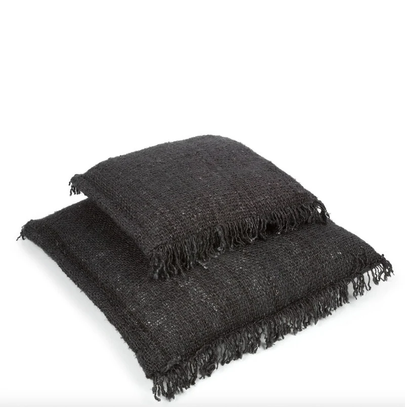 Housse de coussin 60 x 60 cm noir marine Oh My Gee - Bazar Bizar