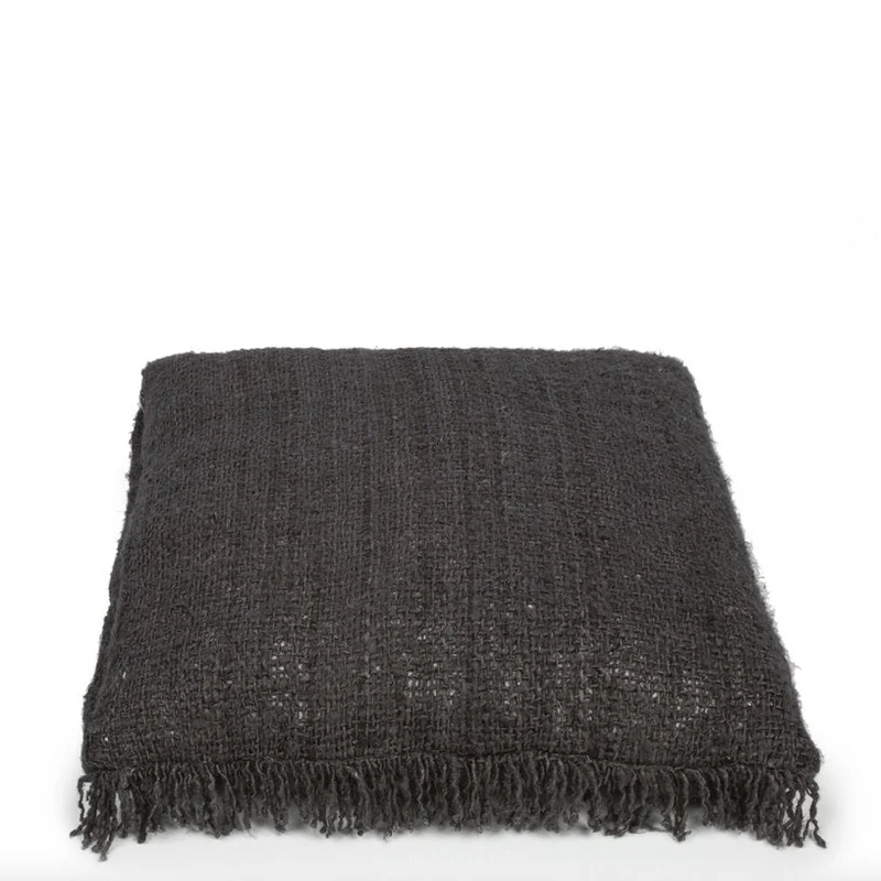 Housse de coussin 60 x 60 cm noir marine Oh My Gee - Bazar Bizar