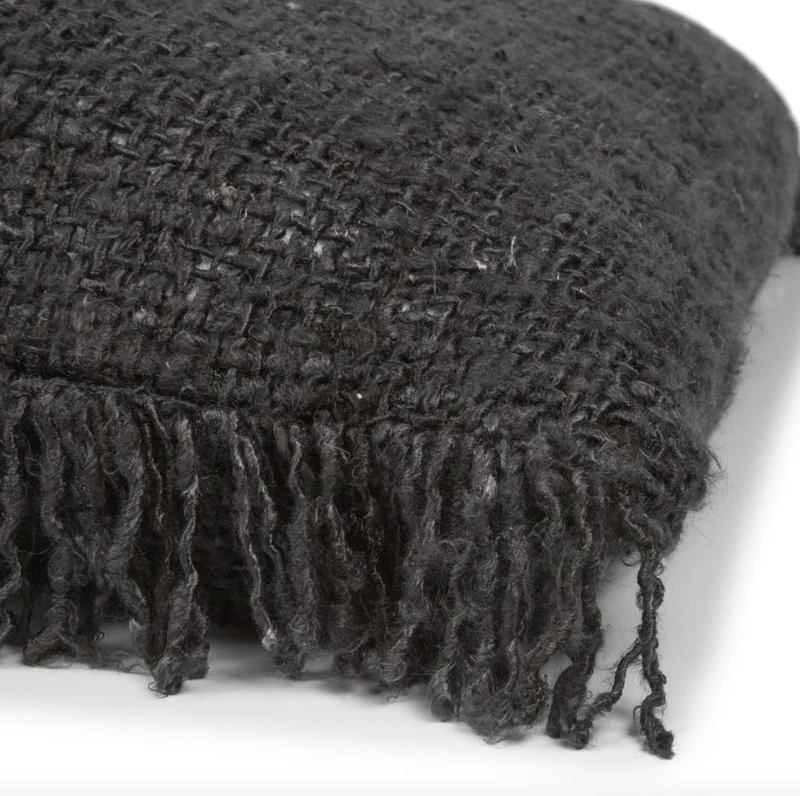 Housse de coussin 60 x 60 cm noir marine Oh My Gee - Bazar Bizar