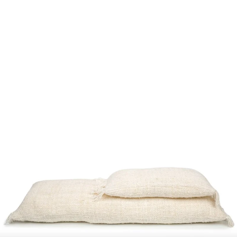 Housse de coussin 35 x 100 cm crème Oh My Gee - Bazar Bizar