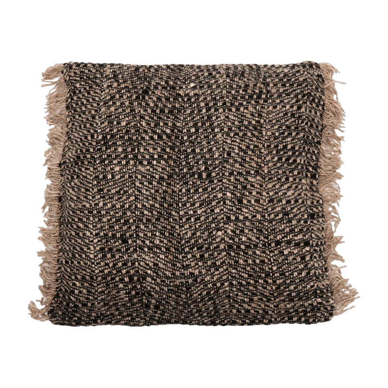 Housse de coussin 60 x 60 cm noir cuivre Oh My Gee - Bazar Bizar