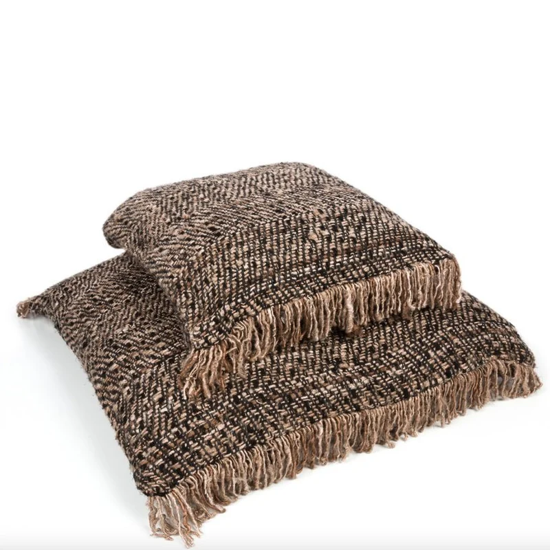 Housse de coussin 60 x 60 cm noir cuivre Oh My Gee - Bazar Bizar