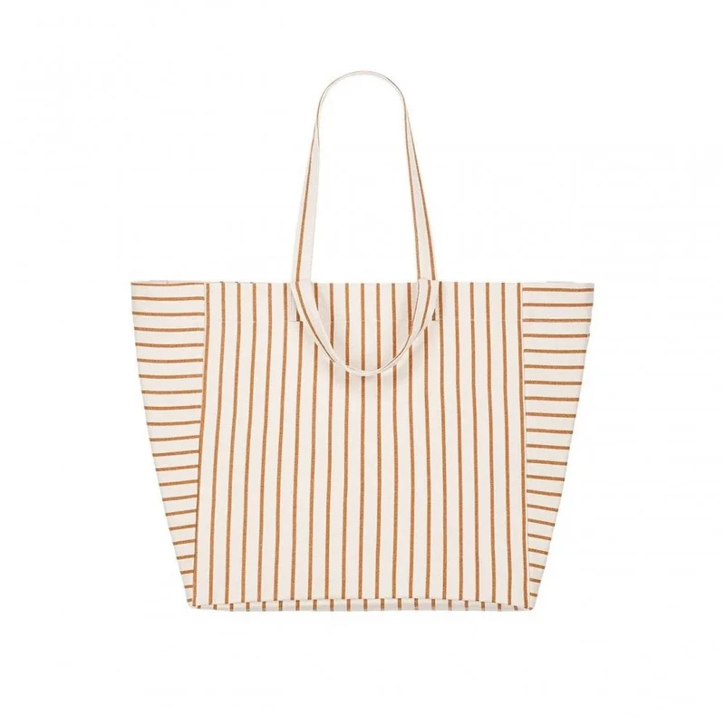 ELISA TOTE BAG TENNIS - PECAN/GREIGE