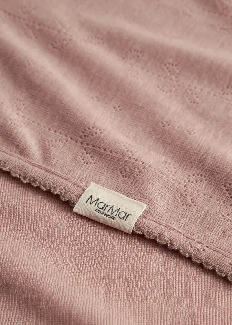 ALIDA WOOL POINTELLE BABY BLANKET