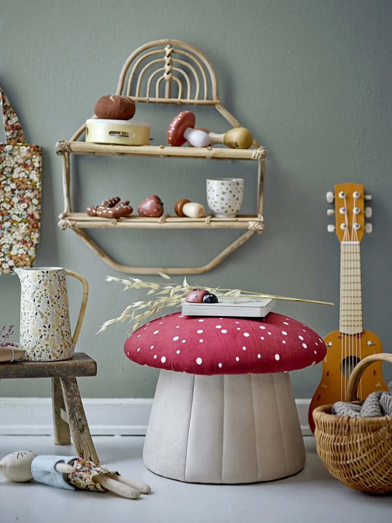 Lue Pouf Rouge Polyester - Bloomingville Mini