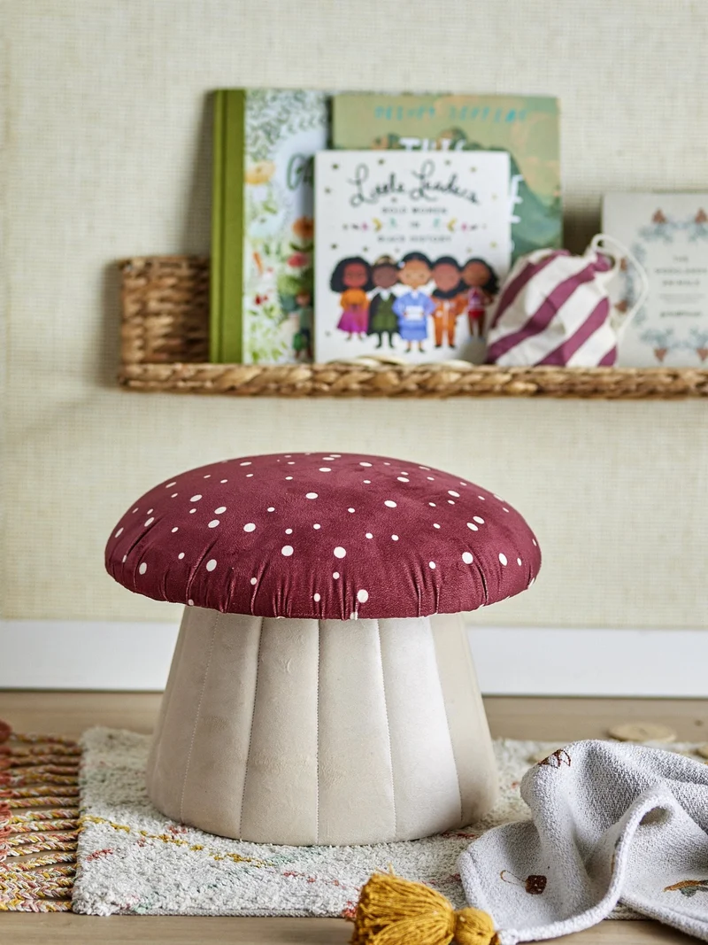 Lue Pouf Rouge Polyester - Bloomingville Mini