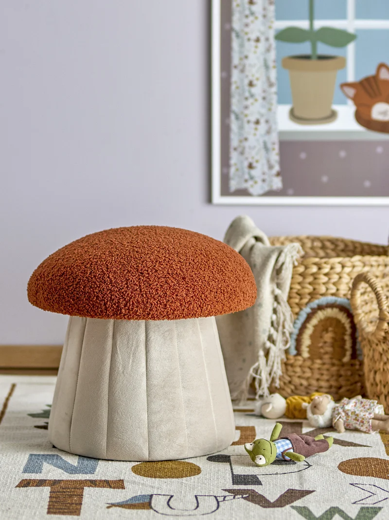 Bertil Pouf Rouge Polyester - Bloomingville Mini