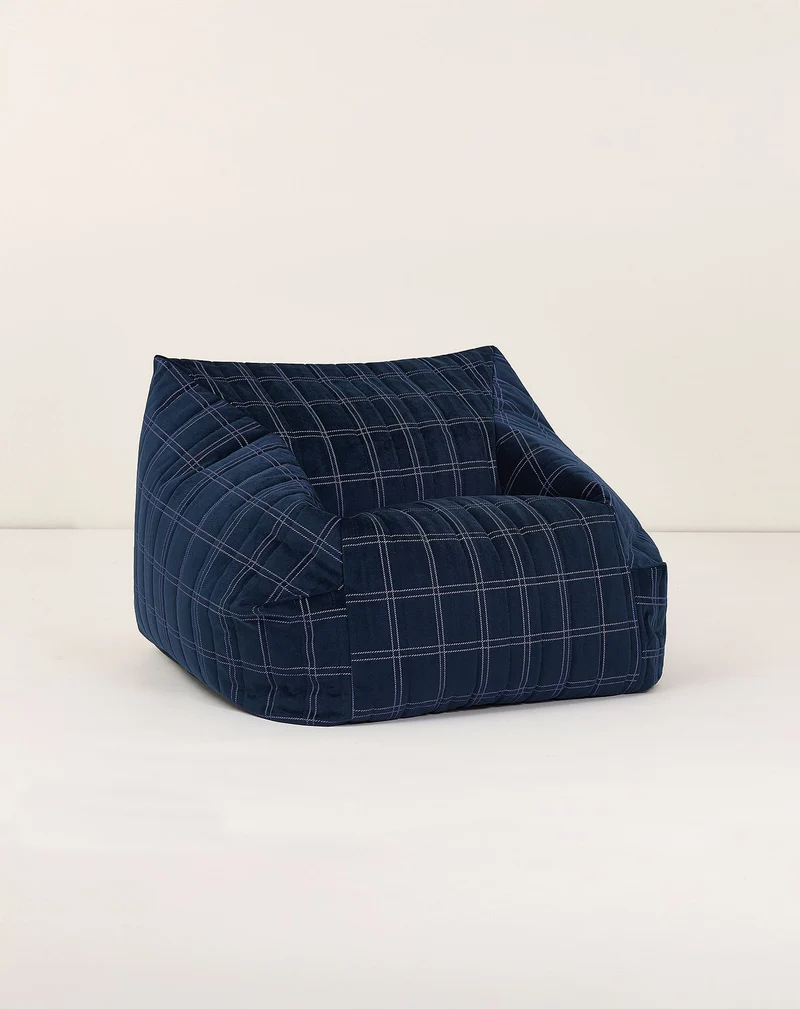 Nobodinoz Sitzsack-Sessel Chelsea Eco-Velvet Kindergrösse Rosa