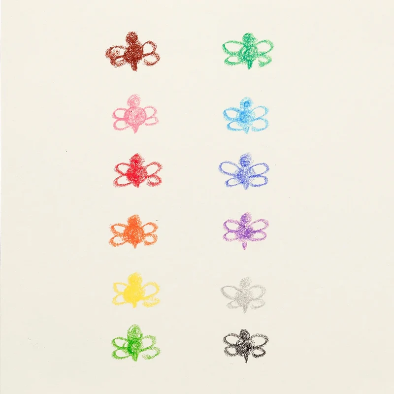 BRILLIANT BEE CRAYONS - SET OF 12 (3 YEARS+)