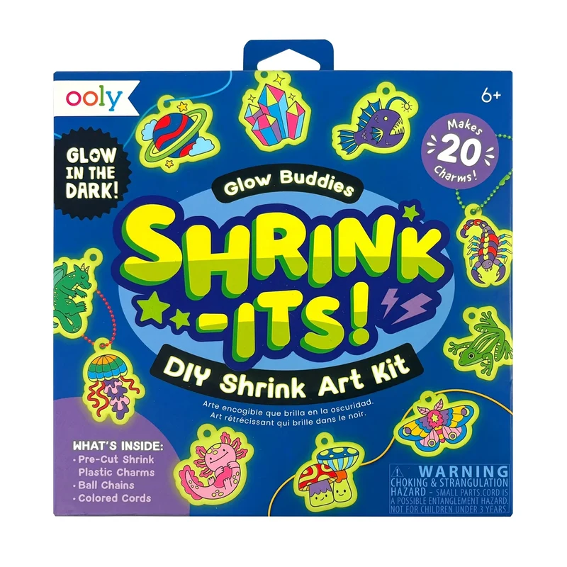 DIY SHRINK IT ART KIT - GLOW BUDDIES (6 YEARS+)