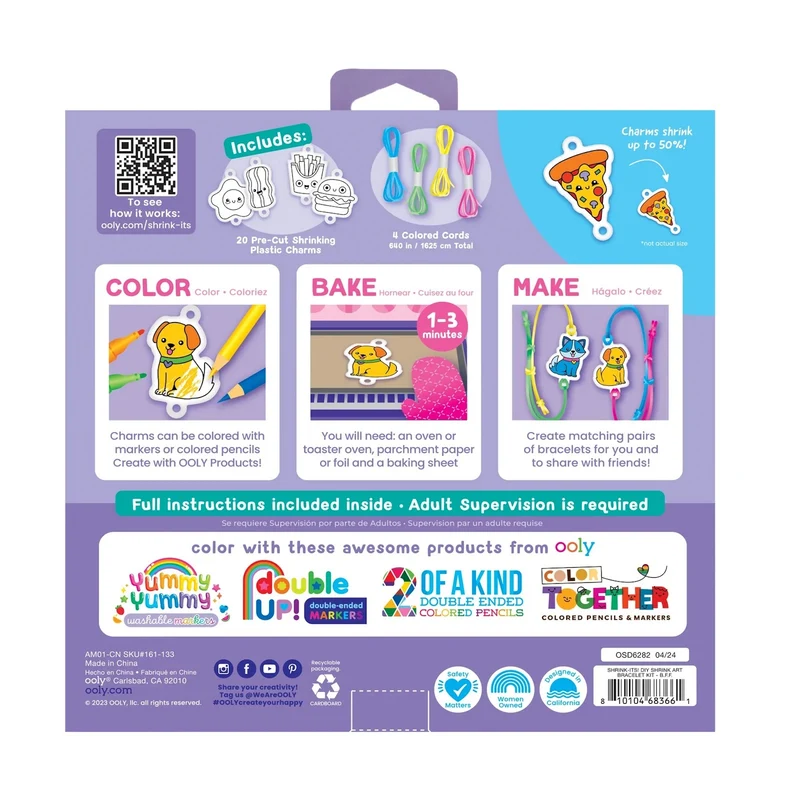 DIY SHRINK IT ART BRACELET KIT - BFF (6 YEARS+)