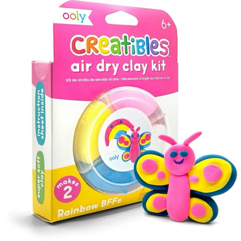 CREATIBLES DIY AIR DRY CLAY KIT - RAINBOW (6 YEARS+)