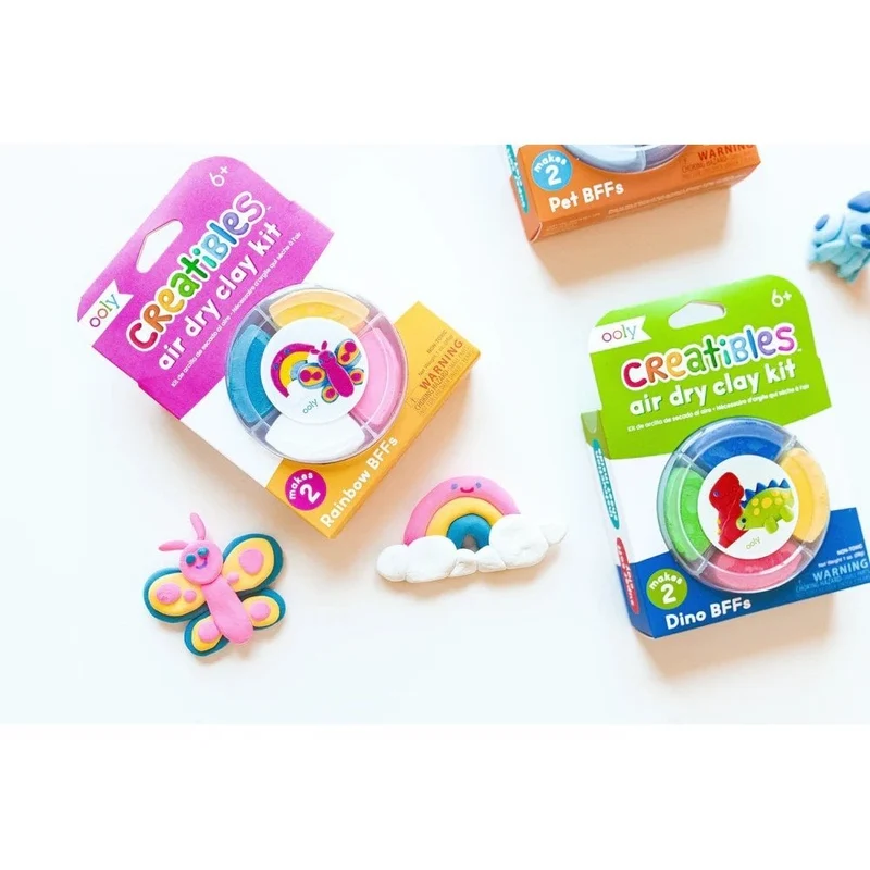 CREATIBLES DIY AIR DRY CLAY KIT - RAINBOW (6 YEARS+)
