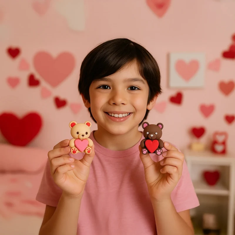 CREATIBLES DIY AIR DRY CLAY KIT 4 PIECE SET - LOVELY BEARS (6 YEARS+)