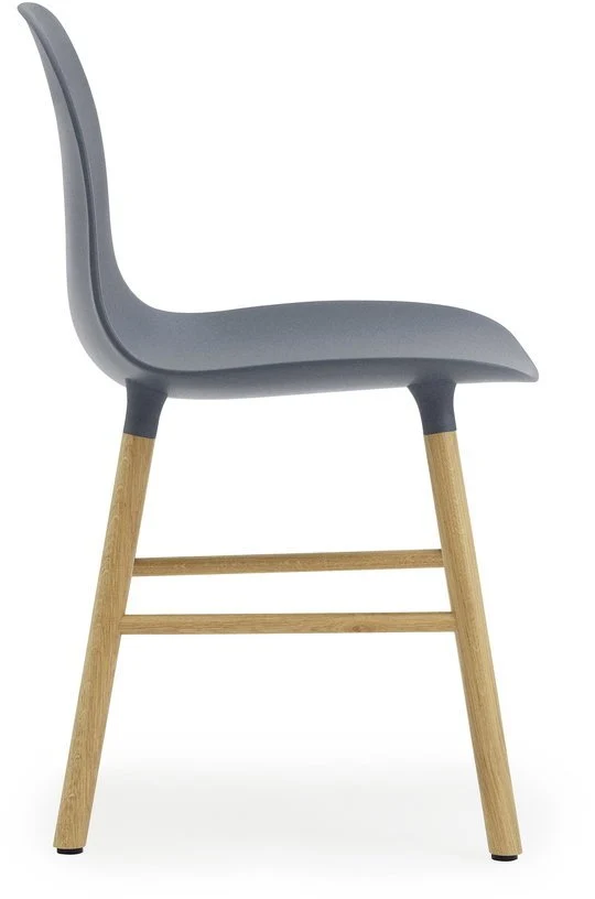 Chaise en chêne naturel et pp bleu Form - Normann Copenhagen