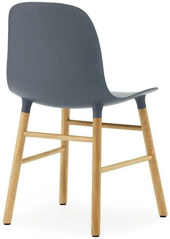 Chaise en chêne naturel et pp bleu Form - Normann Copenhagen