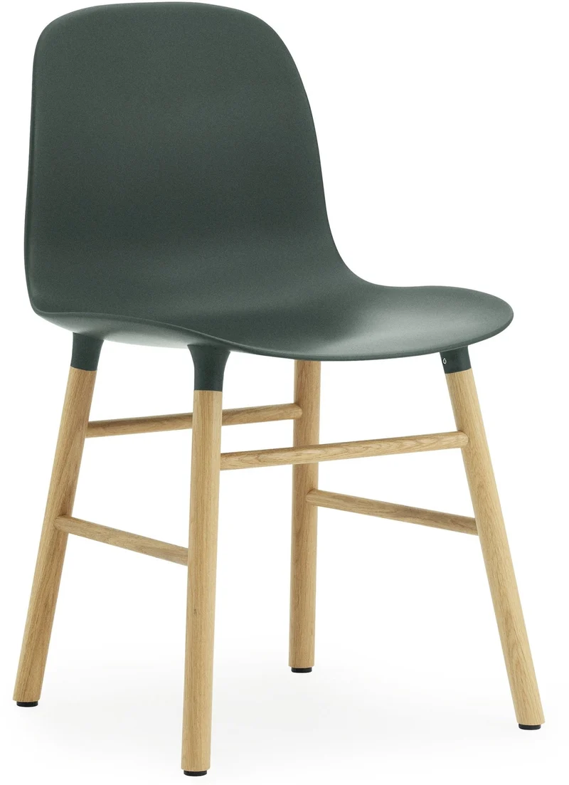 Chaise en chêne naturel et pp vert Form - Normann Copenhagen