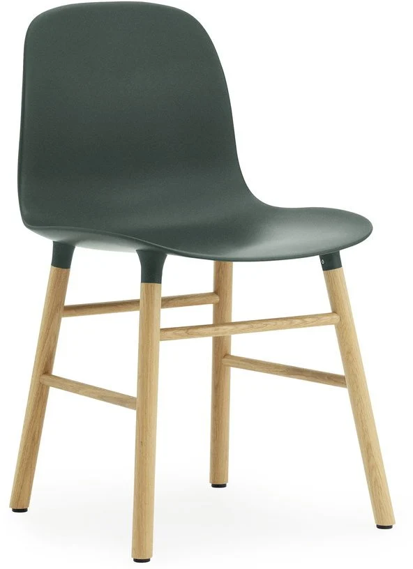 Chaise en chêne naturel et pp vert Form - Normann Copenhagen