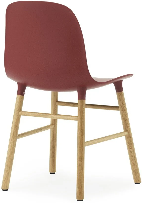 Chaise en chêne naturel et pp rouge Form - Normann Copenhagen
