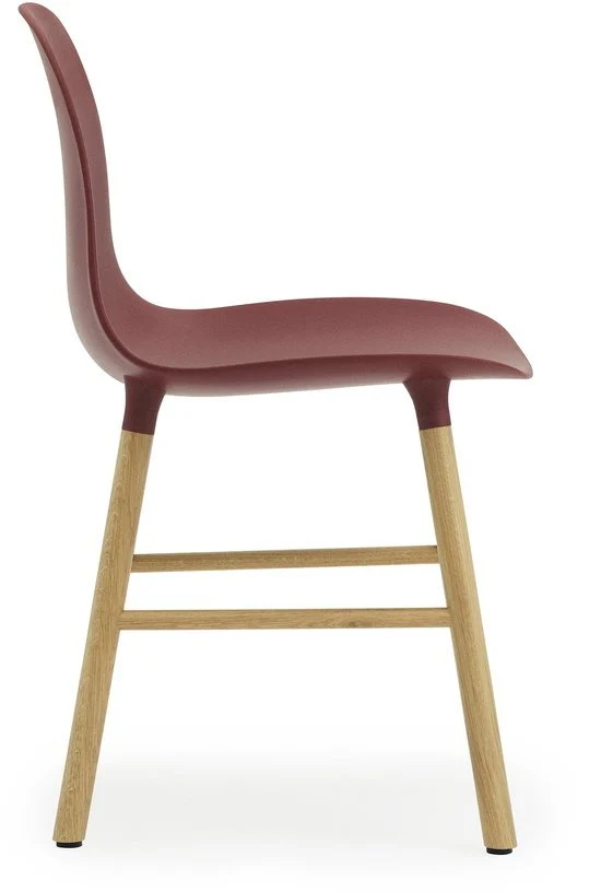 Chaise en chêne naturel et pp rouge Form - Normann Copenhagen