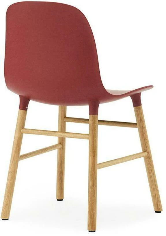 Chaise en chêne naturel et pp rouge Form - Normann Copenhagen
