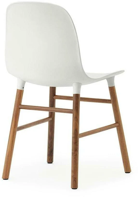 Chaise en noyer naturel et pp blanc Form - Normann Copenhagen