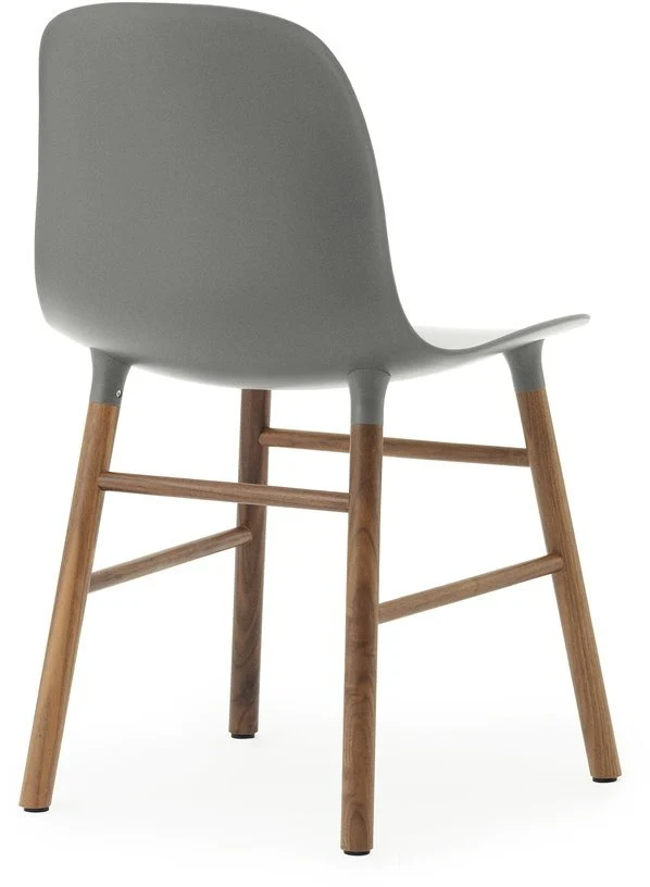 Chaise en noyer naturel et pp gris Form - Normann Copenhagen