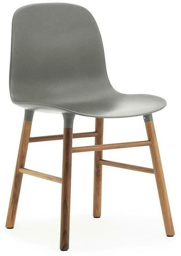 Chaise en noyer naturel et pp gris Form - Normann Copenhagen